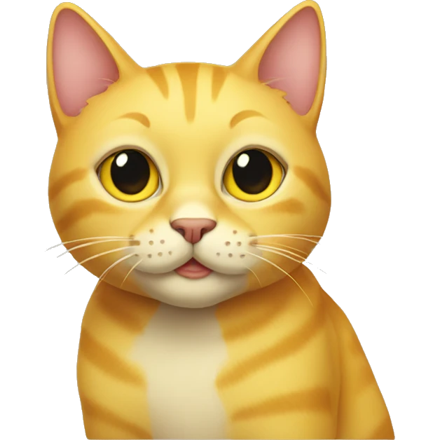 Yellow cat emoji