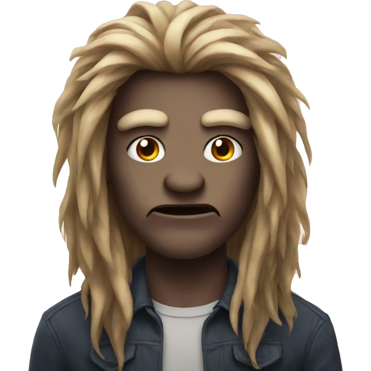 Monster with long hair  emoji