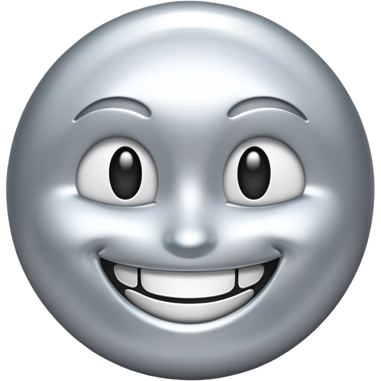 silver smile emoji