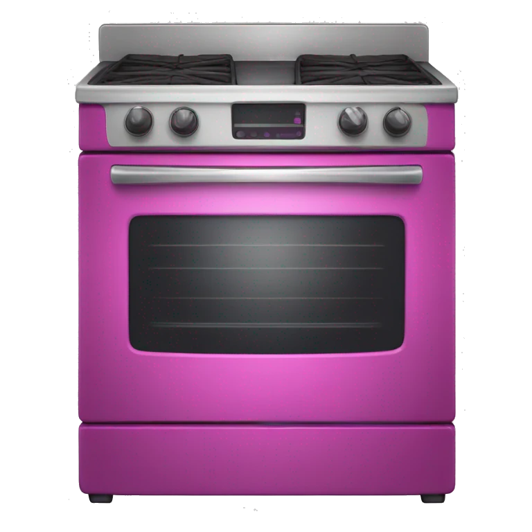 Realistic magenta oven isolated. emoji