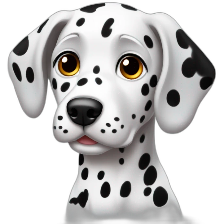 Cute little Dalmatian emoji