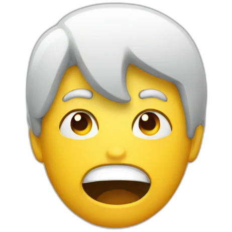 panic face emoji