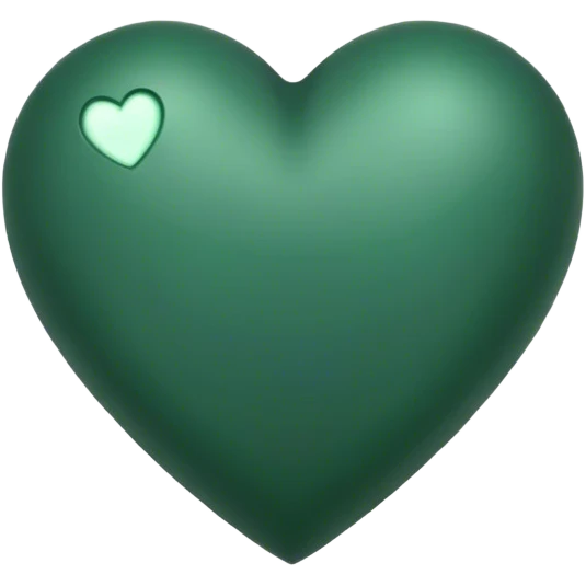 Dark green heart  emoji