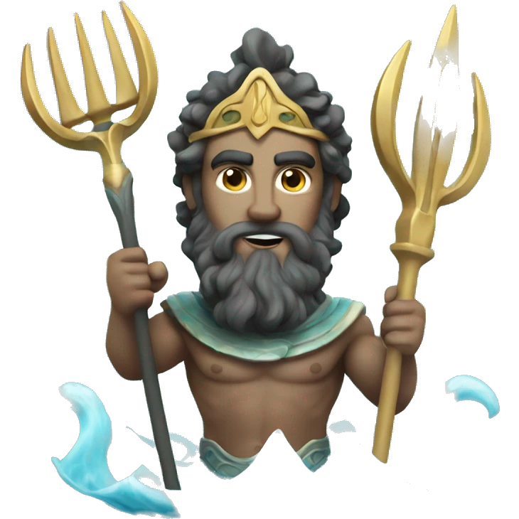 poseidon greek god with trident emoji