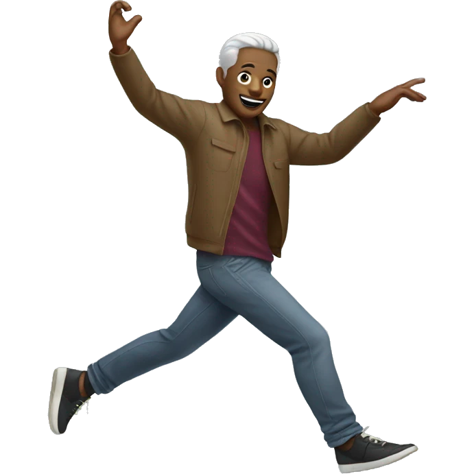 man dancing in the park emoji