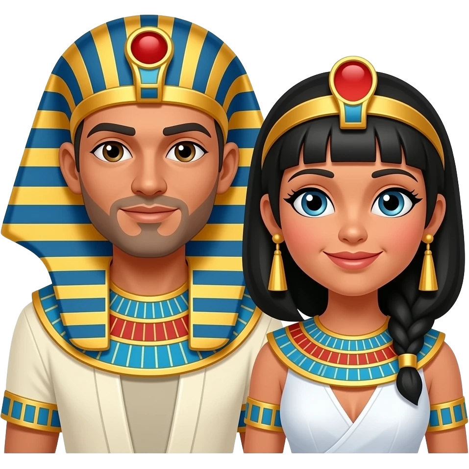 Pareja egipcia emoji