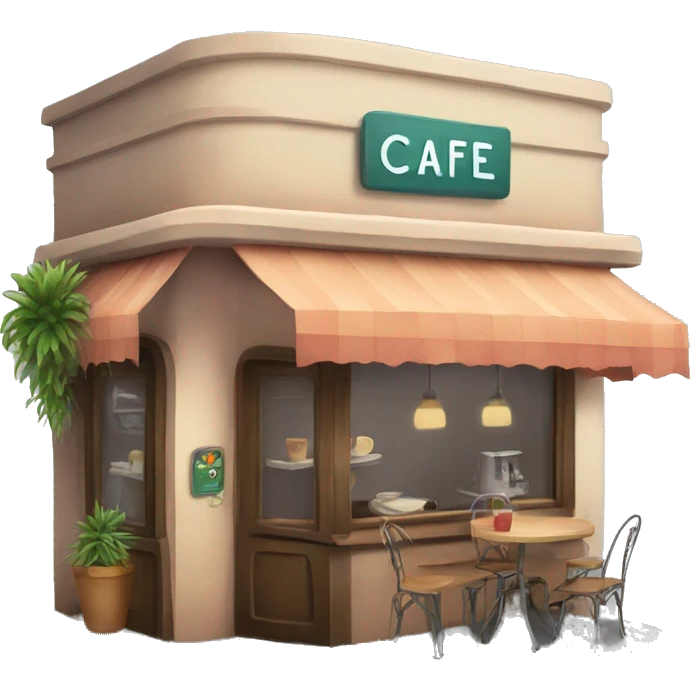 Cafe Corner with Cyber Wanderlust emoji