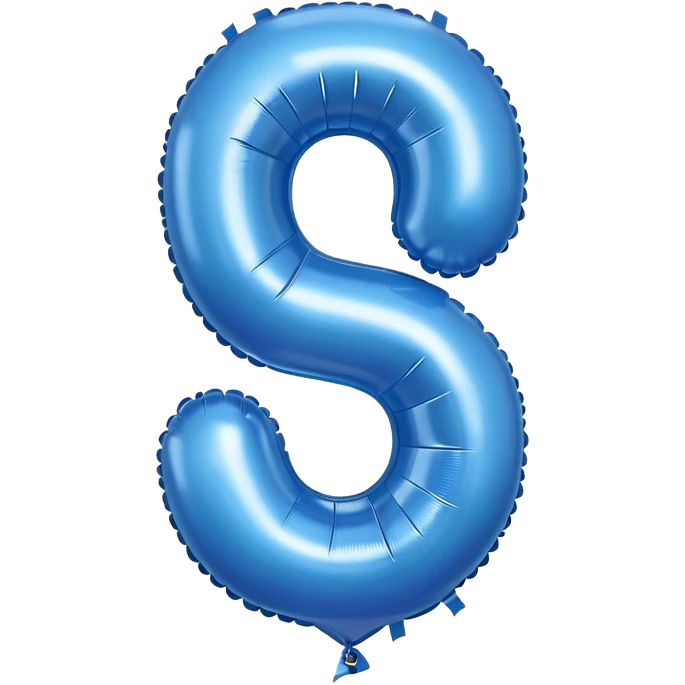 number 3 balloon in blue emoji