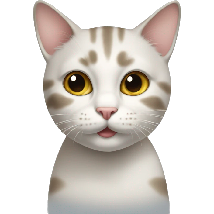 cat with milk on its whiskers emoji