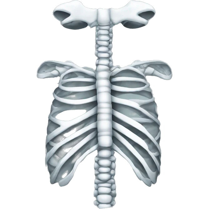 X-ray of rib cage emoji