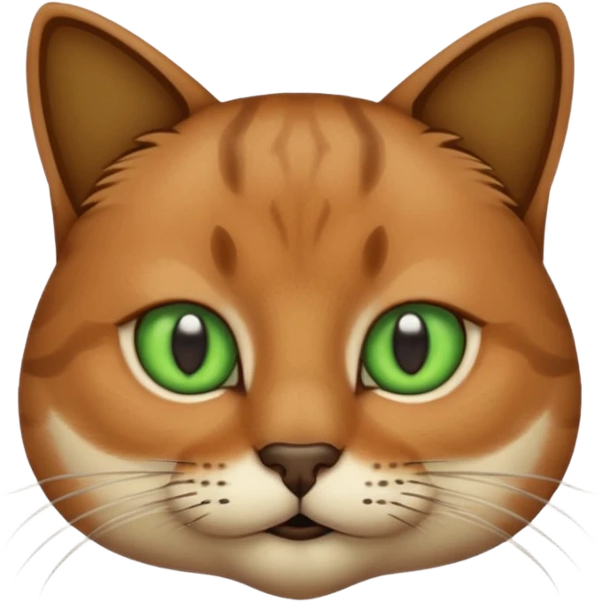 a cat with dark black moustache emoji