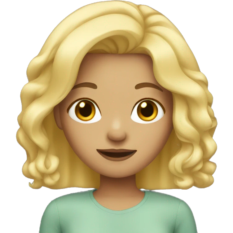 Girl with blonde hair  emoji