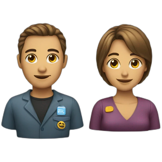 Un homme sur une femme emoji