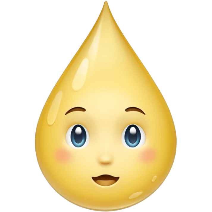 I want a water squirt emoji but its colored a yellowish white but mostly white emoji