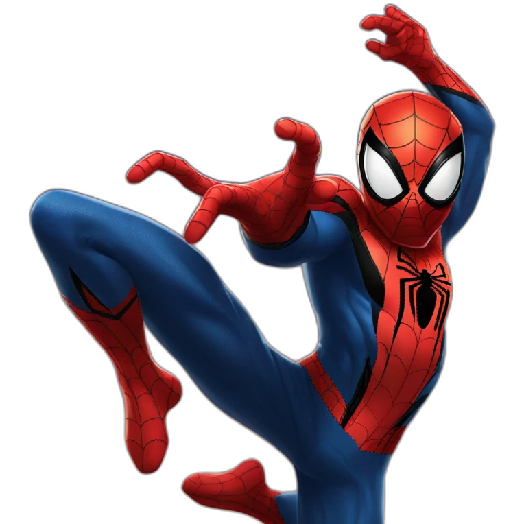 Spider man turning into symbiote spider man emoji