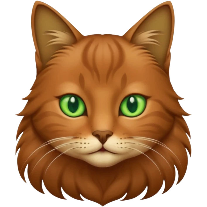 a brown elegant cat emoji