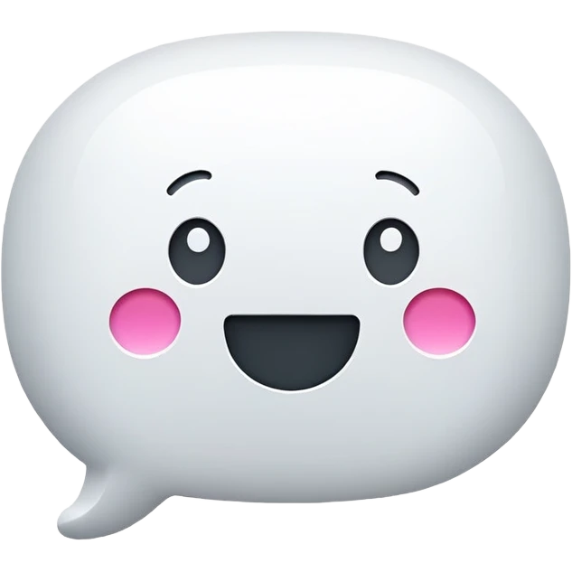 text message, chat bubble, sms notification emoji