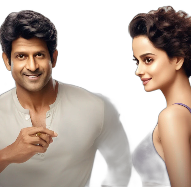 Hritik Roshan and Kangna Ranaut emoji