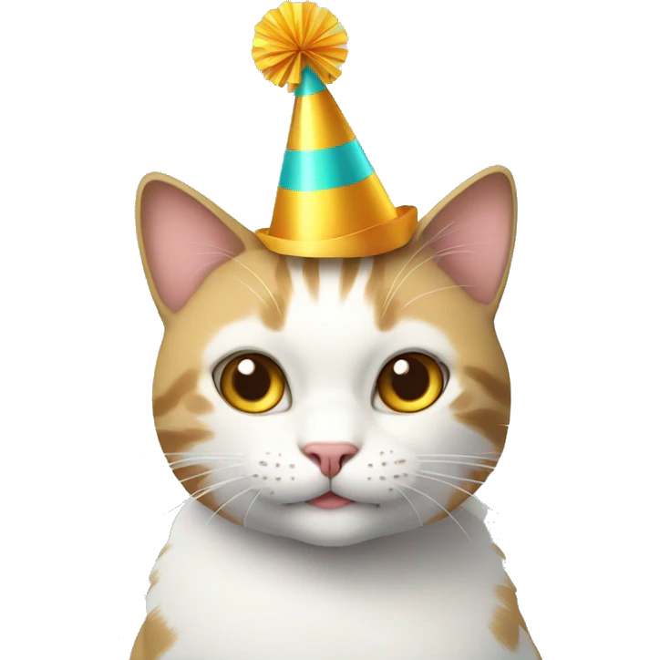 cat with party hat emoji