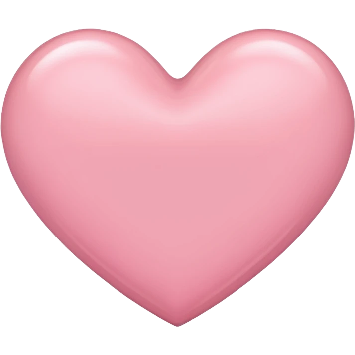 Light pink heart emoji