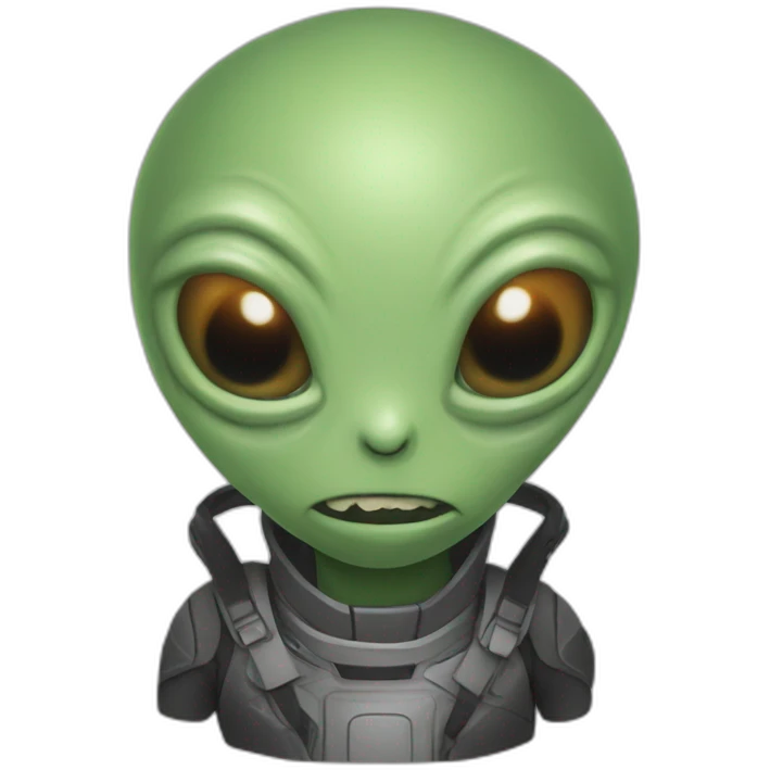 An alien in Rick and morthy emoji