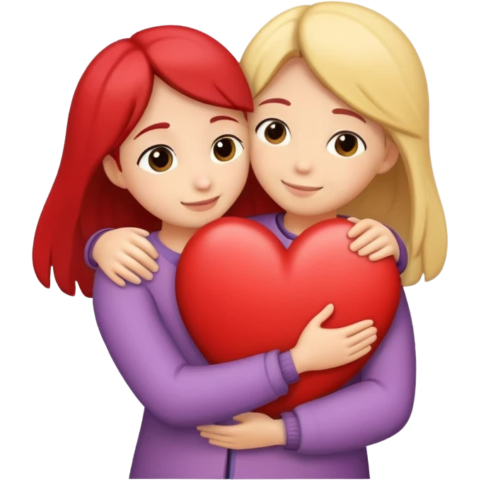 Heart hug  emoji