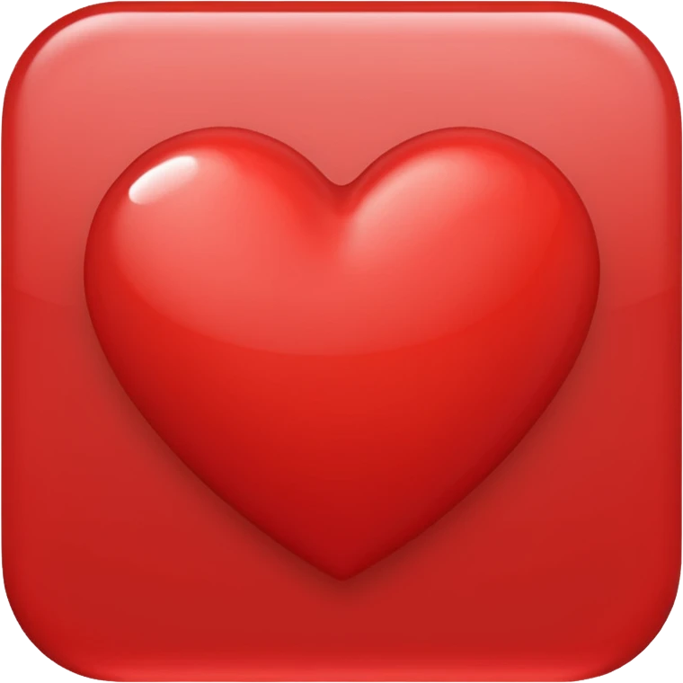Love heart red emoji Facebook emoji
