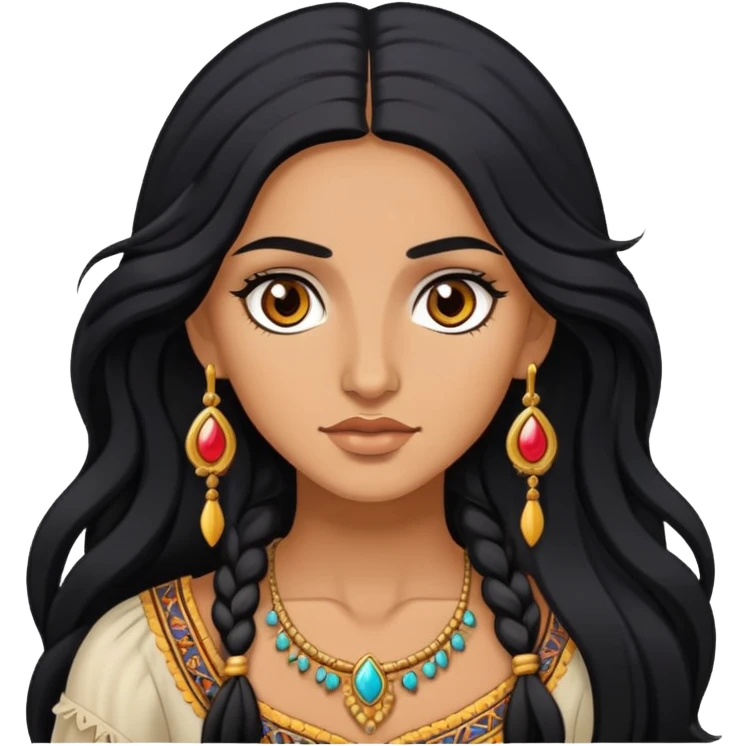 gypsy with brown eyes emoji
