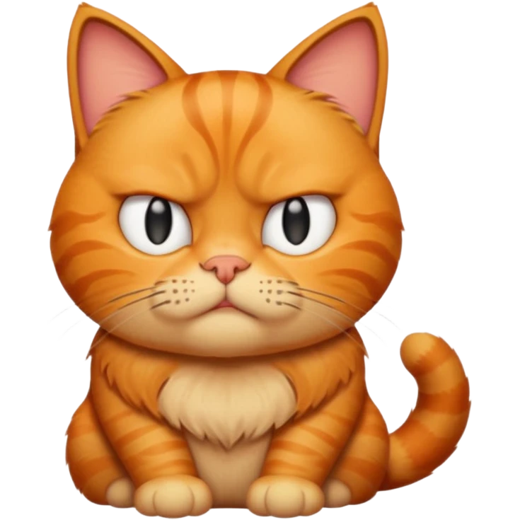 garfield cat hates monday emoji