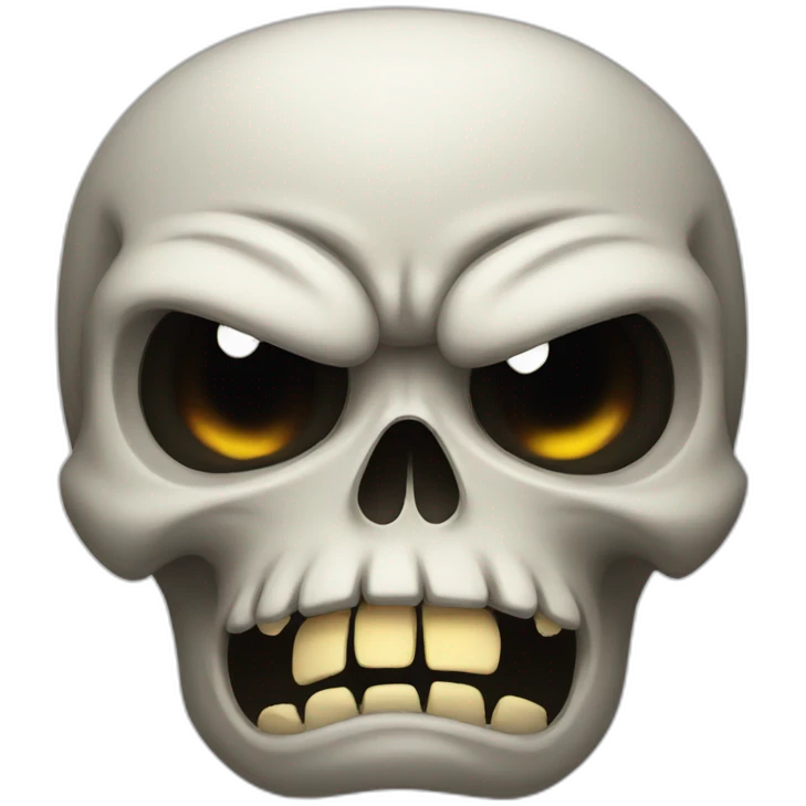 skull angry emoji