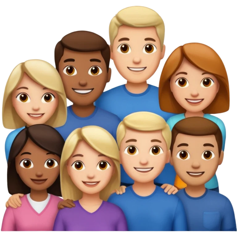 6 people, 4 men and 2 women emoji