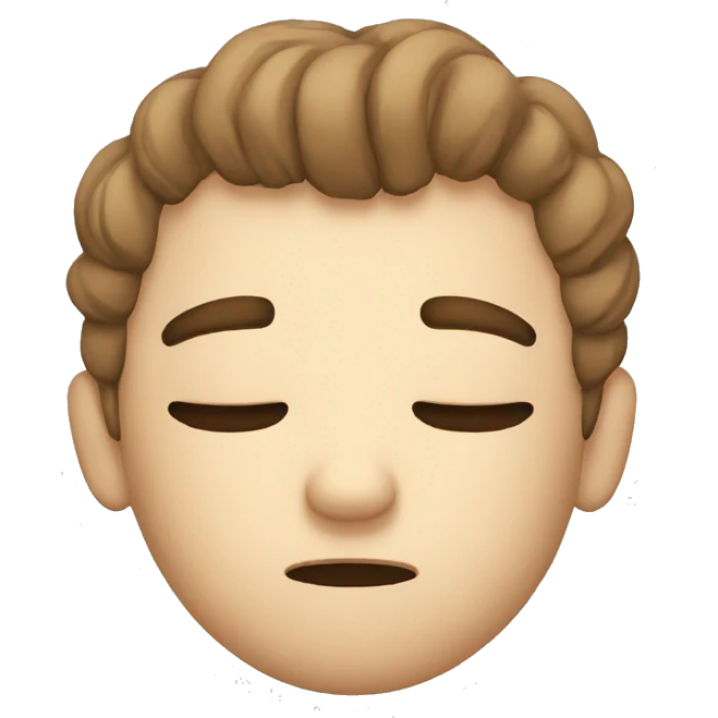 Sleepy emoji