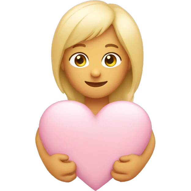 a light pink heart  emoji