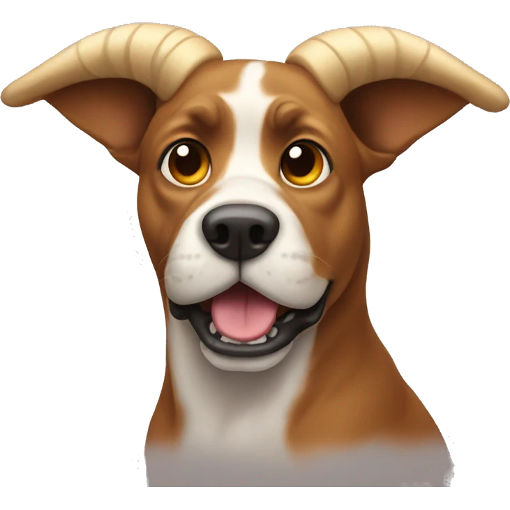 Dog with a big horns  emoji