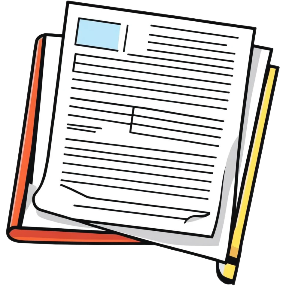 document with text lines emoji