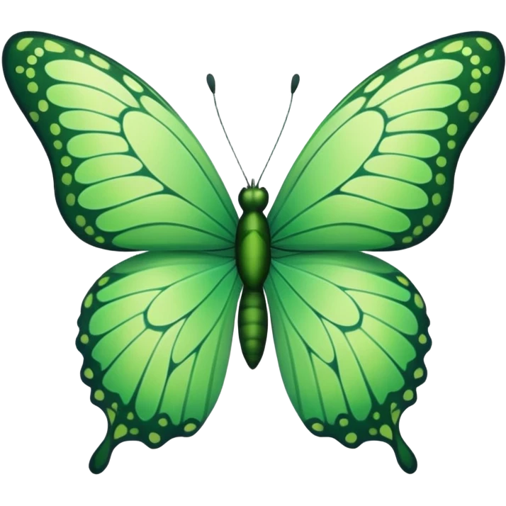 green butterfly emoji