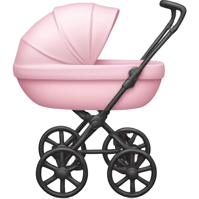 Light pink baby pram emoji