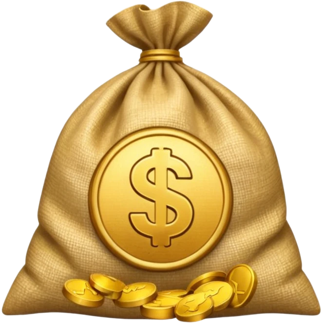 video play symbol beside a sack of money emoji