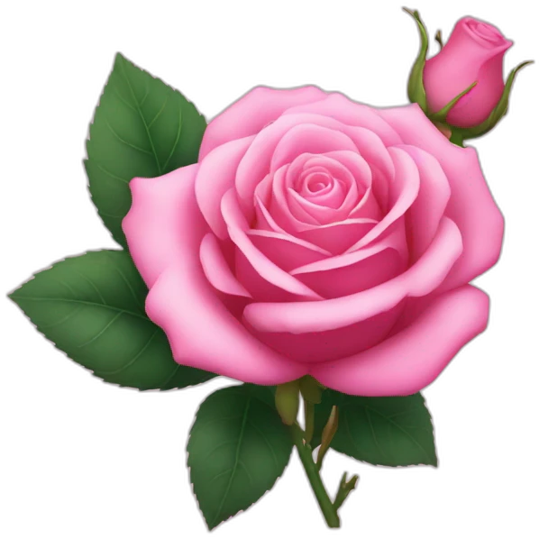 pink rose emoji
