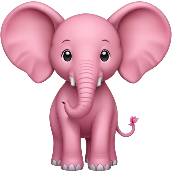 Pink elephant emoji