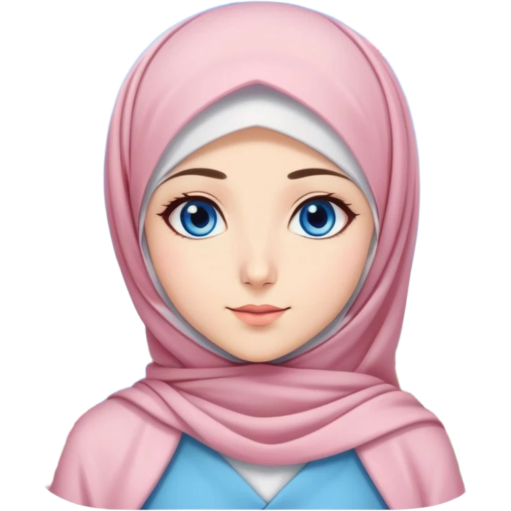 Turkish beautiful finish Konya girls blue eyes with lovely cherry blossom hijab long tail dress and blue sky background  emoji