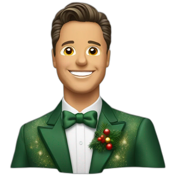 Luis Miguel deseando feliz navidad a Azucena emoji