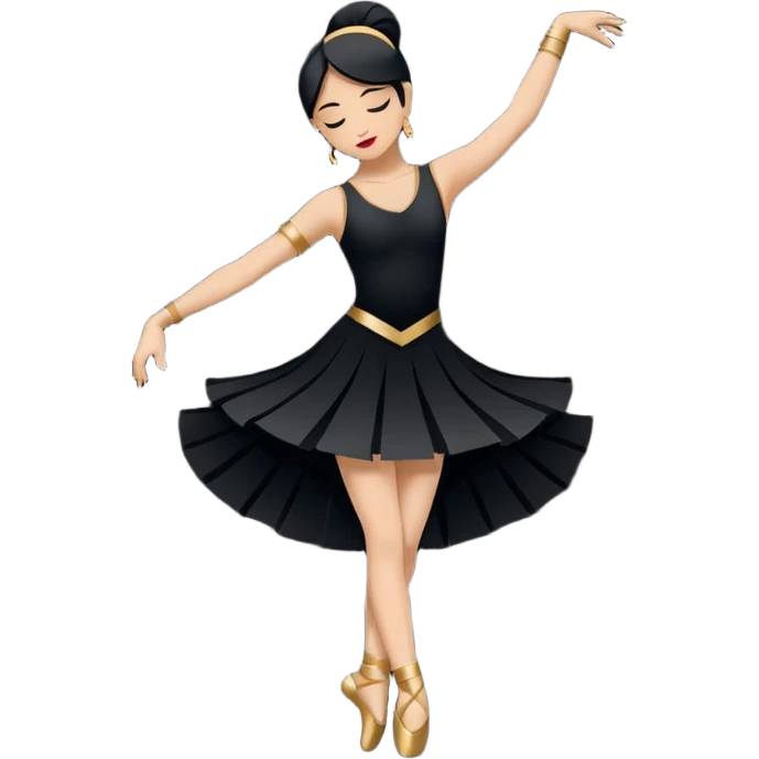 South (S): "dancer_south: Create a minimal flat-vector dancer icon facing south. Pose rotated to face down, suggesting downward movement. Black stroke 2px on transparent background, square canvas 1:1, SVG vector style, no text or facial features." emoji