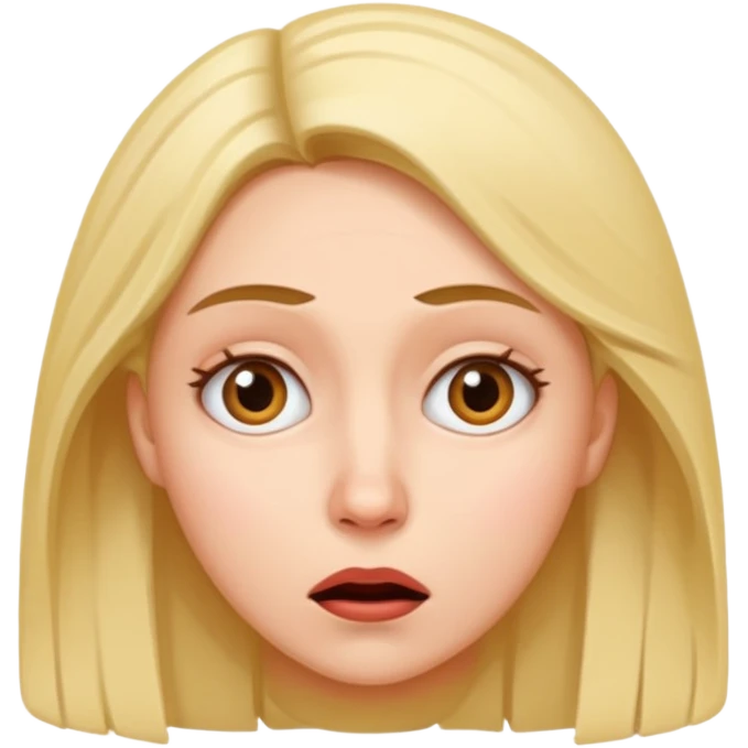  confused and weirded out woman emoji