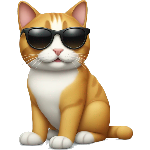 Cat with sunglasses emoji