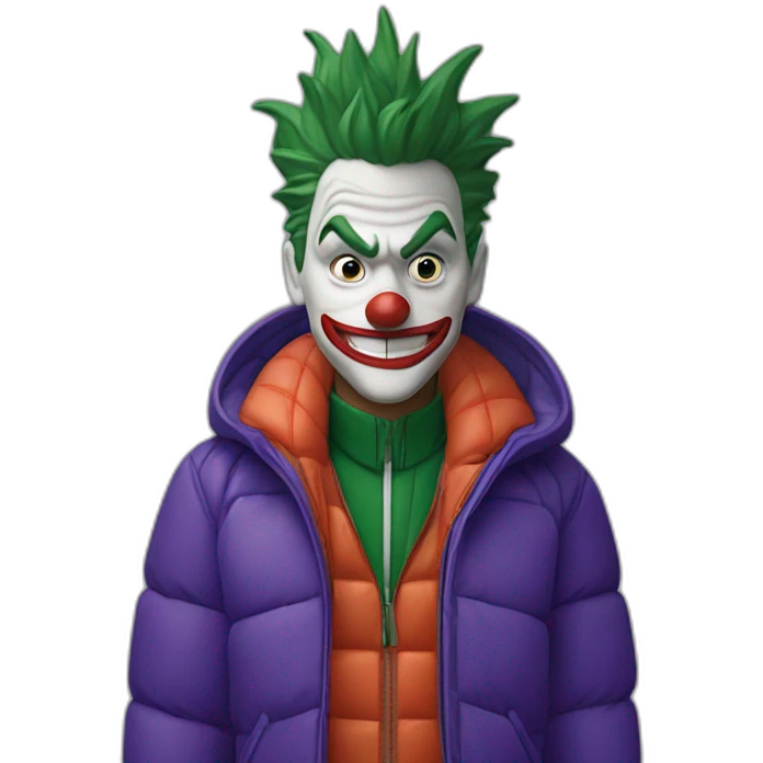 Joker with Lacoste puffer jacket emoji