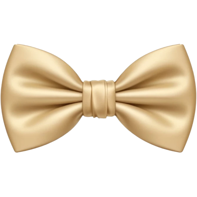 Nœud papillon beige emoji