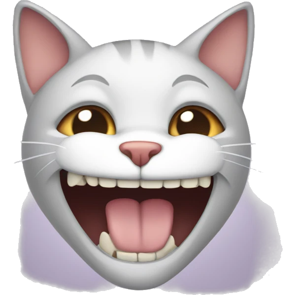 Cat loosing a tooth emoji