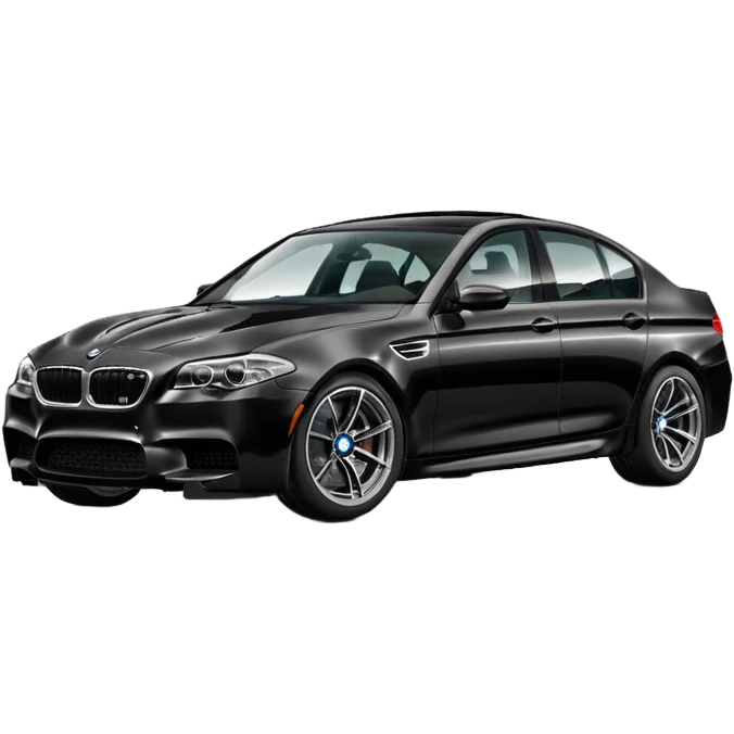 black bmw m5 f10 emoji