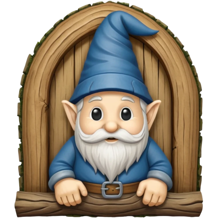 Wood carving. Of knome emoji